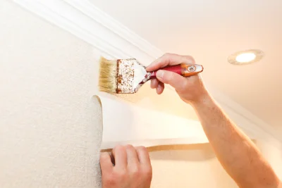 Pose de papier peint à la Fermeté — revêtements muraux et toiles de verre